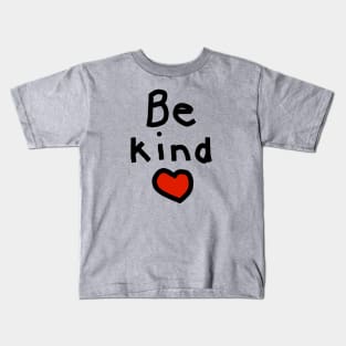 Be Kind with a Red Heart Kids T-Shirt